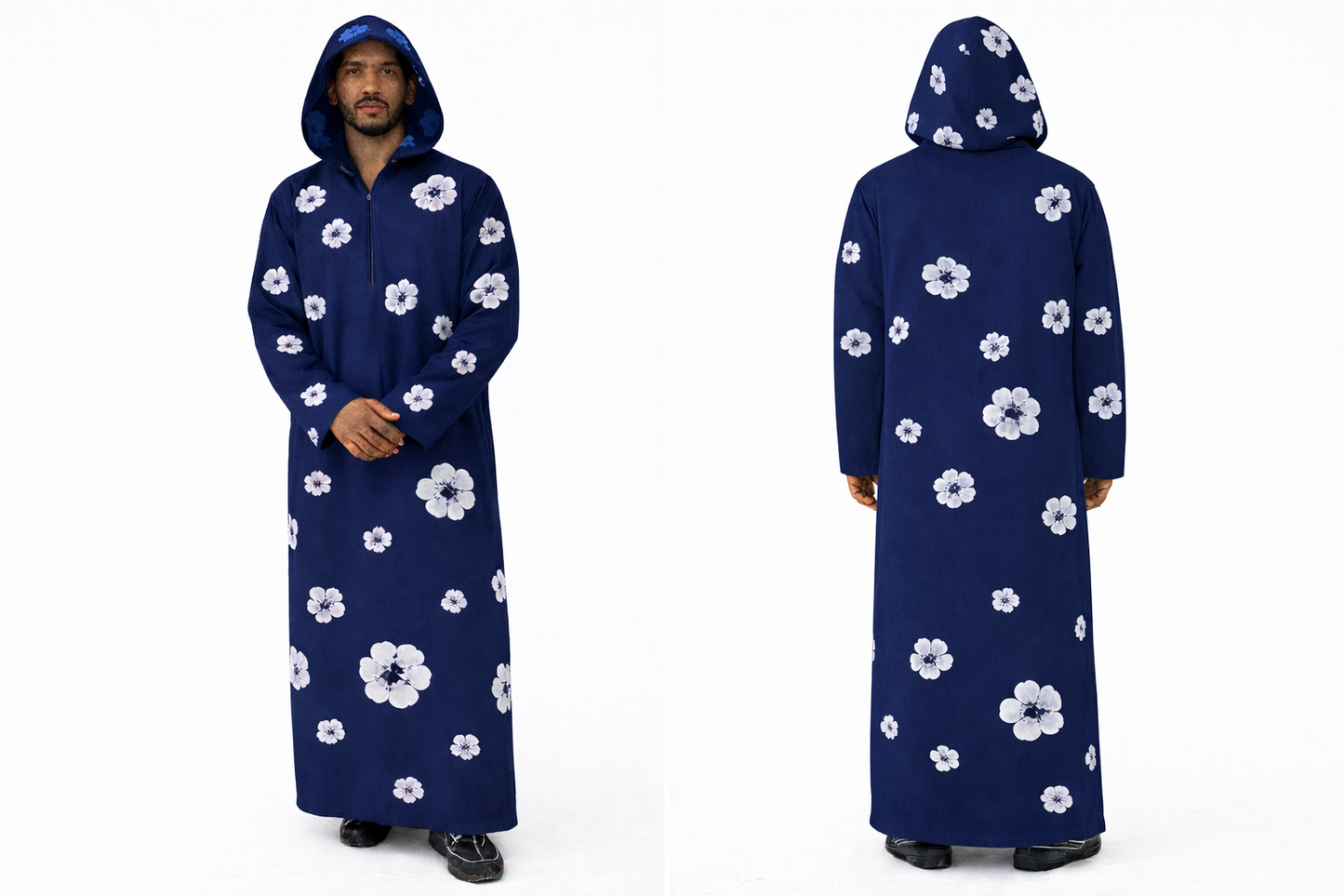 Hoodie Floral Djellaba